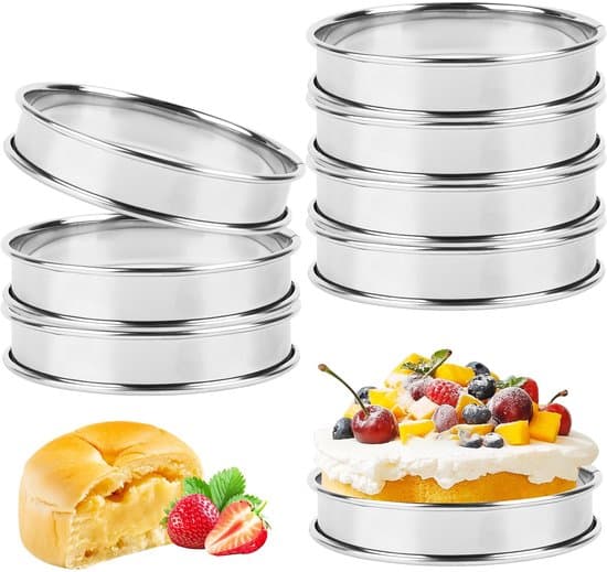 - 8-delad dessertringförpackning - Muffinsringar - Bakringar