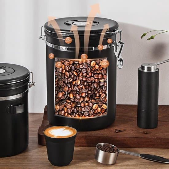 Kaffedåse 2,8 liter - Rustfrit stål - Til kaffe og mere
