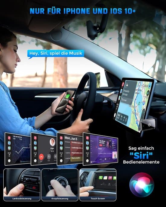 2025 Trådløs CarPlay-adapter til iPhone, mini plug-and-play
