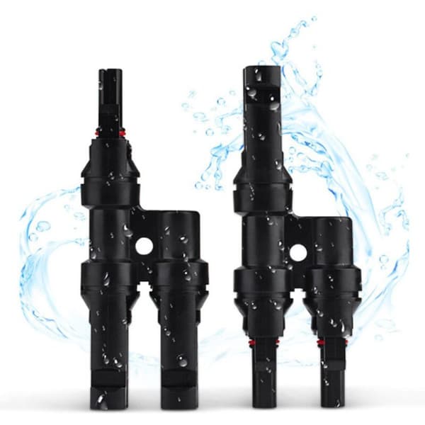 MC4 solpanel T/Y forgreningsstik, kabelsplitter