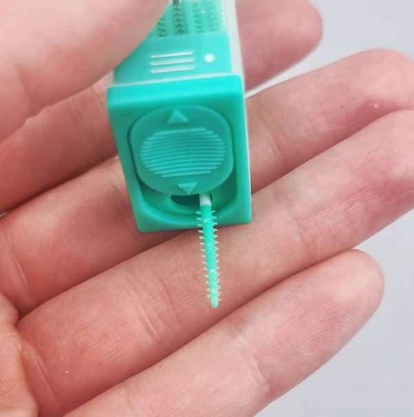 Interdentalbørster, bløde silikonebørster, 50-pak