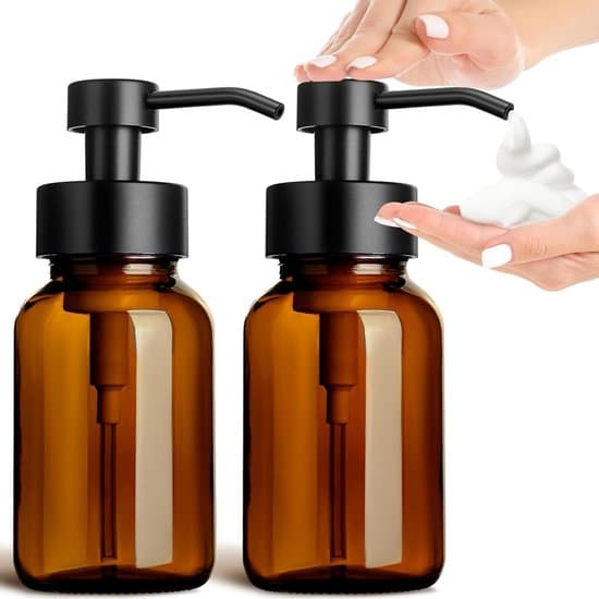 250 ml glasskum sæbedispenser - brun, 2 stk.