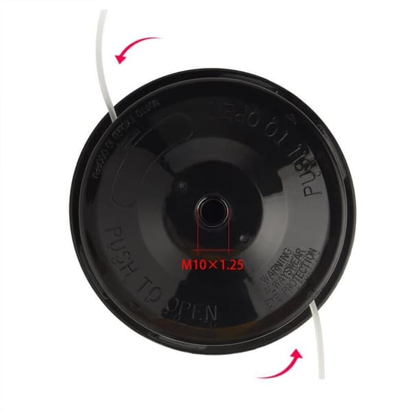 Universal plæneklipperhoved - M10 x 1,25 (venstre side)