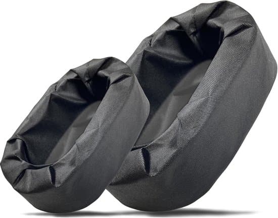 2-pak vævede flydende damplantere, sort oval form