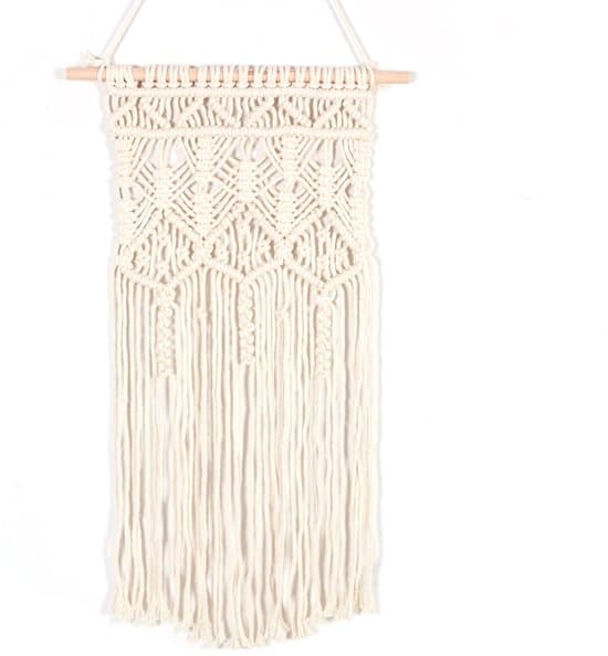 2-delt 75 x 35 cm boheme vævet blonde vægtæppe sæt
