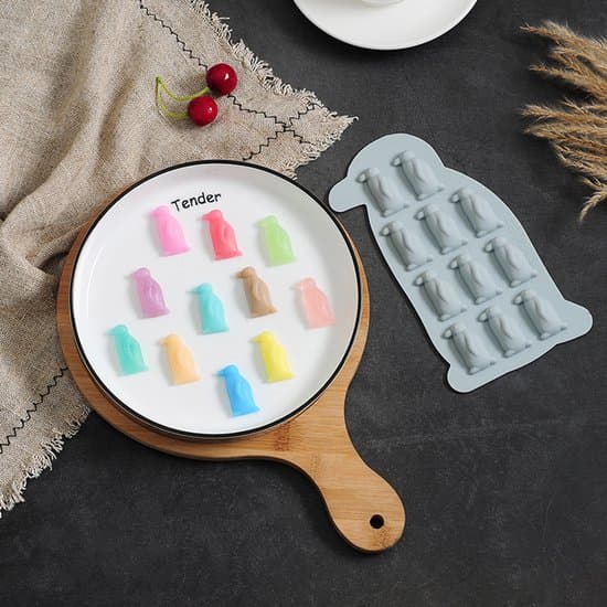 Pieces Penguin Silicone Ice Cube Tray - 11 Compartments Cute Ice Maker for Drinks & Pastries