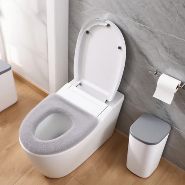 28 cm tjockt toalettsitsöverdrag i ull