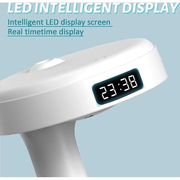 Anti-tyngdekraft luftdiffuser med LED-urdisplay - Ultralyd vanddråbe luftdiffuser - Aromadiffuser