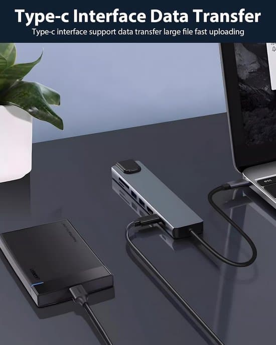 8-i-1 USB-C Hub - Ethernet - 4K HDMI - 100W PD - Grå