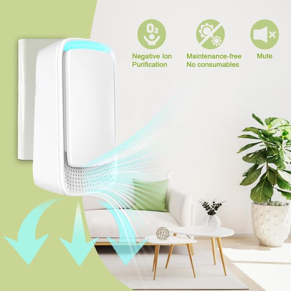 4-pack plug-in negativa jonluftrenare och luftfräschare (vit).