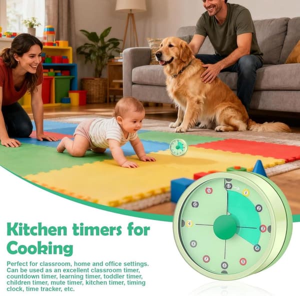 En timer lämplig för kök, kontor, spel och badrum.