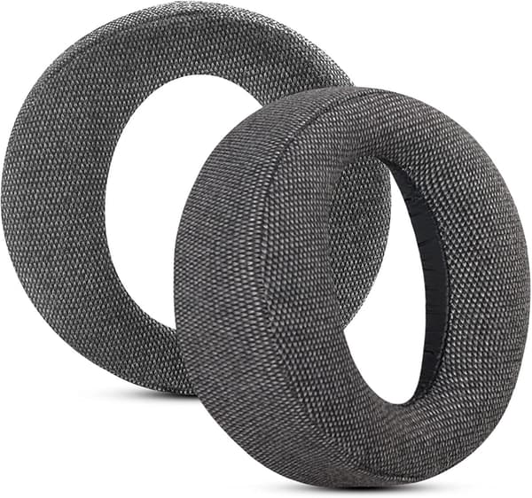 1 par erstatningsørepuder til Sony PlayStation 5 Pulse PS5 3D trådløst headset læder ørekopper patchwork ørekopper grå finish