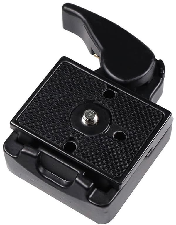 Lynkoblingsplade og adapter til Manfrotto 323 200PL-14 - Sort