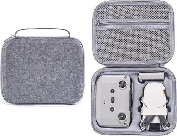 Hard-shell etui til Mini 2/4k bærbart etui, velegnet til DJI Mini 2 SE drone tilbehør (grå).