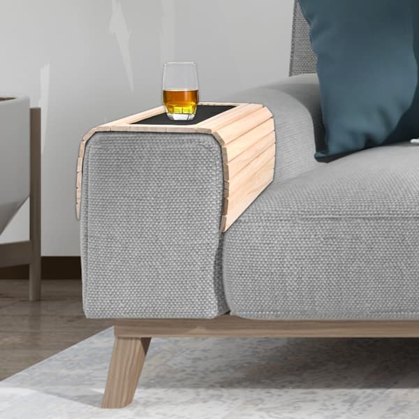 Træsofa armlænsbakke - foldbar