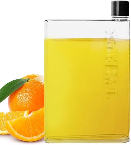 A5 litteä vesipullo - 420 ml - BPA-vapaa - Kirkas