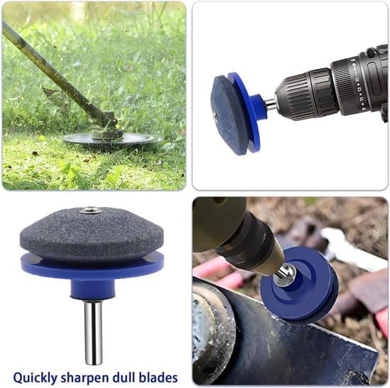 Slipverktyg för slöa gräsklipparblad (blå, 4-pack)