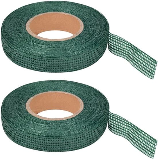 2-pack växtband Trädgårdsbindningsrep Stödkablar 3cmx50m Grön