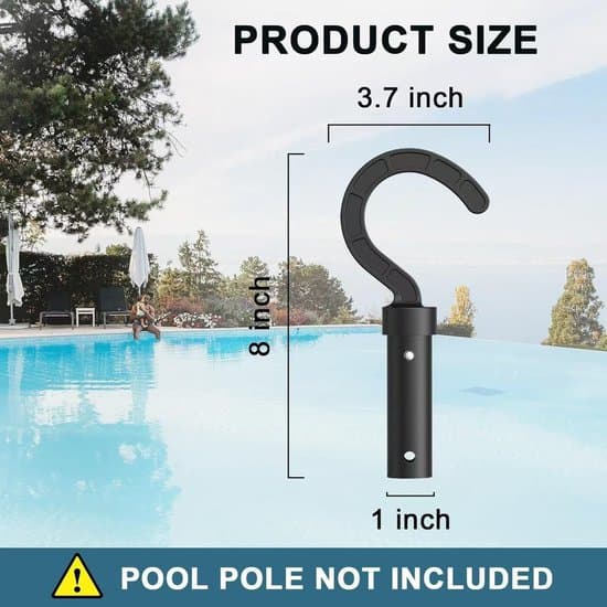 Krog til poolrobot - Sæt med 2 stk., universal, til alle robotter, tilbehør til teleskopstænger, poolrensekrog