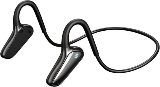 Vattentäta trådlösa benledningshörlurar med öronklämma Bluetooth