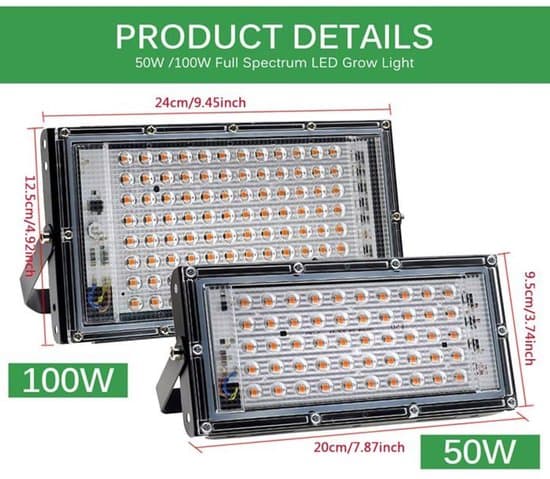 Havelampe - LED-plantegroeilampe - 50 Watt