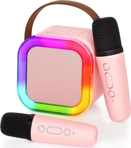 Karaokeset - Karaoke Maskin för Barn - Rosa