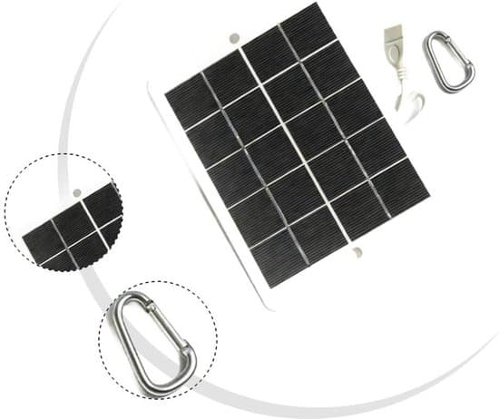 Bærbart solcellepanel, USB-solcelleopladerpanel 3W 5V, med karabinhage, til camping, vandreture og udendørs brug