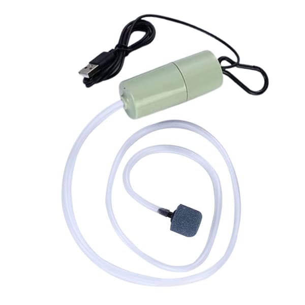 Luftpump för hemmet, tyst mini USB-syrepump för akvarier, lämplig för utomhusfiske.