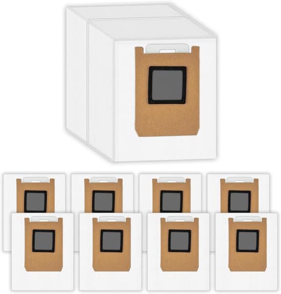 10-pack ersättningsdammsugarpåsar för Eufy Omni E28/E25/E35 robotdammsugare