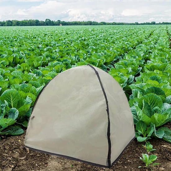 Bærbar vintersolskærm, foldbart plantedække til tomater, UPF50+ UV-resistent, grøn.