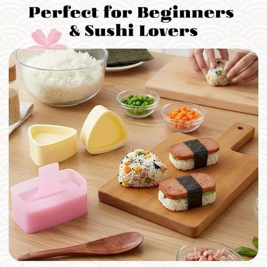 8-delat triangulärt sushiformset för DIY-risbollar