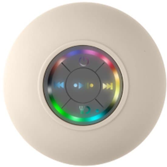 Vedenpitävä Bluetooth-kaiutin - Valkoinen - LED-valolla