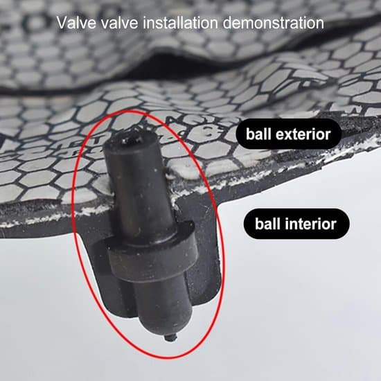 Kulventilmunstycke - Ventilbyte - Kulventiluppblåsning - Universalmodell - 5-pack - Svart