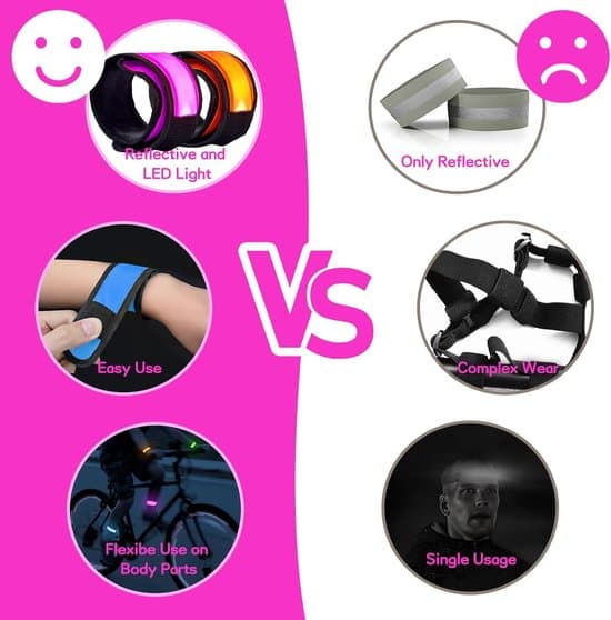 Färgglada LED-armband för barn - 6-pack
