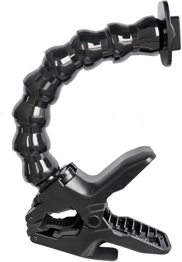 Flexibelt klämfäste, superklämma skrivbordsstångsfäste för actionkameror