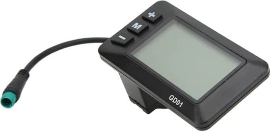 Elektrisk cykel LCD-display - 36V/48V - 22,2 mm styr