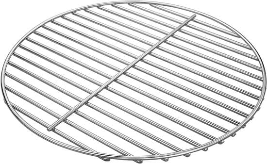 1-stykke - BBQ Grill - 34cm - Rustfrit Stål - Passer til 47cm Kulgrill