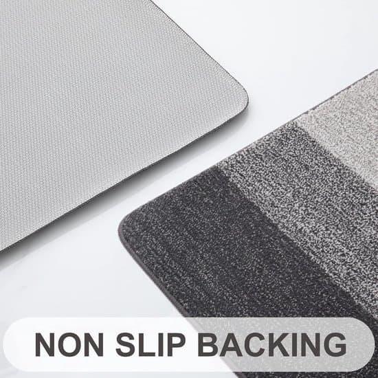 Tæppe - Super absorberende - Skridsikkert - Velegnet til for- og bagdøre - 50*80 cm - Grå
