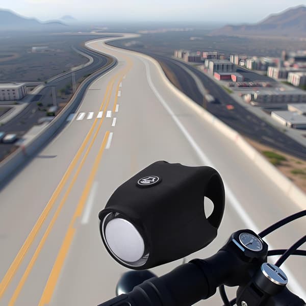 Elektronisk klokke cykelhorn - sort