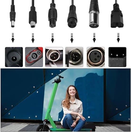 42V 2A opladerkabel til el-scooter, batterioplader, egnet til Xiaomi scootere og hoverboards