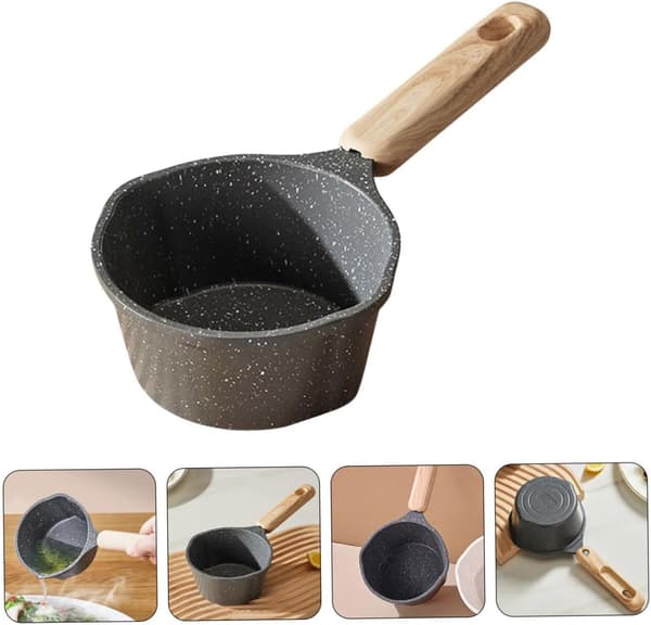 Multifunktionel varmoliepande, non-stick minigryde