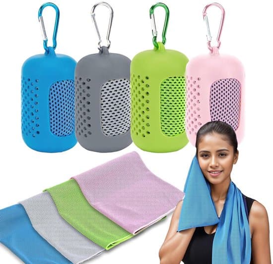 Sportkylhanddukar, 4-pack, 100x30 cm, mikrofiber