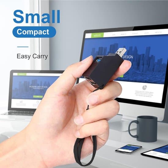 USB Hub 3.0 USB Splitter 5Gbps USB-fordeler
