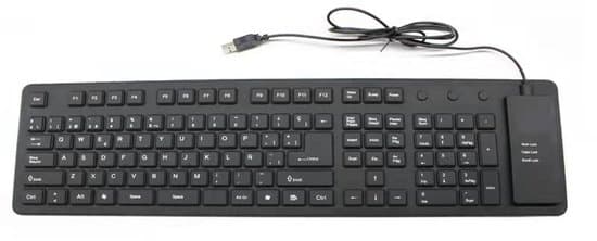 Silicone Tastatur - Sort