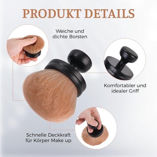 Makeupbørster - Stor - Selvbruner