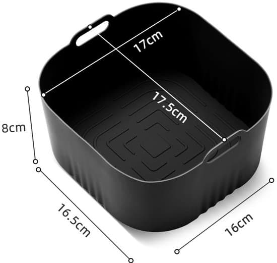 2-pak silikonebageforme til airfryere HD9252, HD9200 og HD9255 - Grå