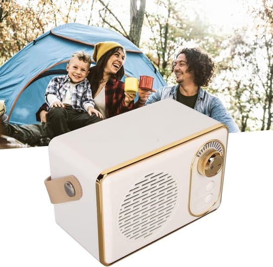 Retro Bluetooth-högtalare - Retrohögtalare - Bluetooth 5.0 - extra bas - Vit