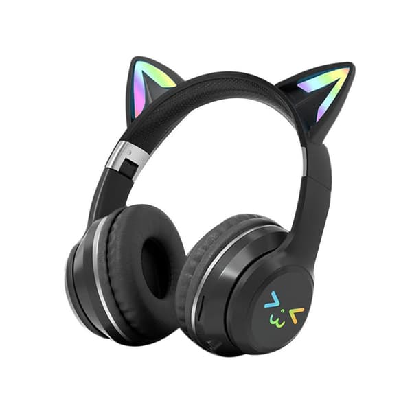 Trådløse øretelefoner, gradientfarvedesign, foldbar mikrofon, HiFi-lydkvalitet, understøtter støjreduktion.