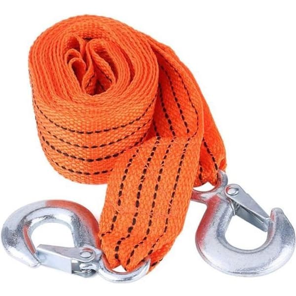 Släpvagnsrem - 4m x 4cm - Höghållfast nylon - Säkerhetskrok