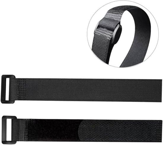 20-pak sorte nylonkabelbindere, genanvendelige, justerbare, multifunktionelle velcrostropper (20cm/30cm/40cm)